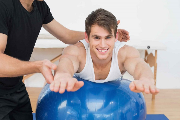ushtrime në fitball për prostatitin
